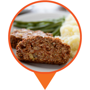 Meatloaf dinner to-go